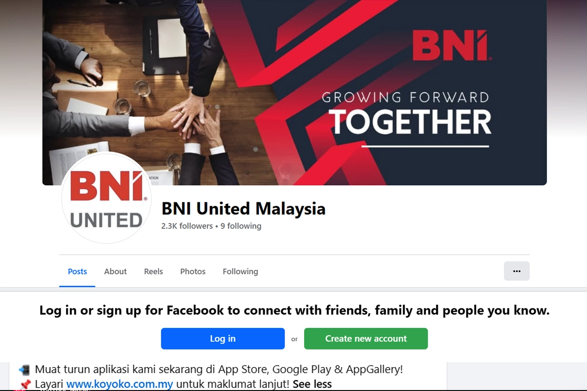 BNI social media campaign